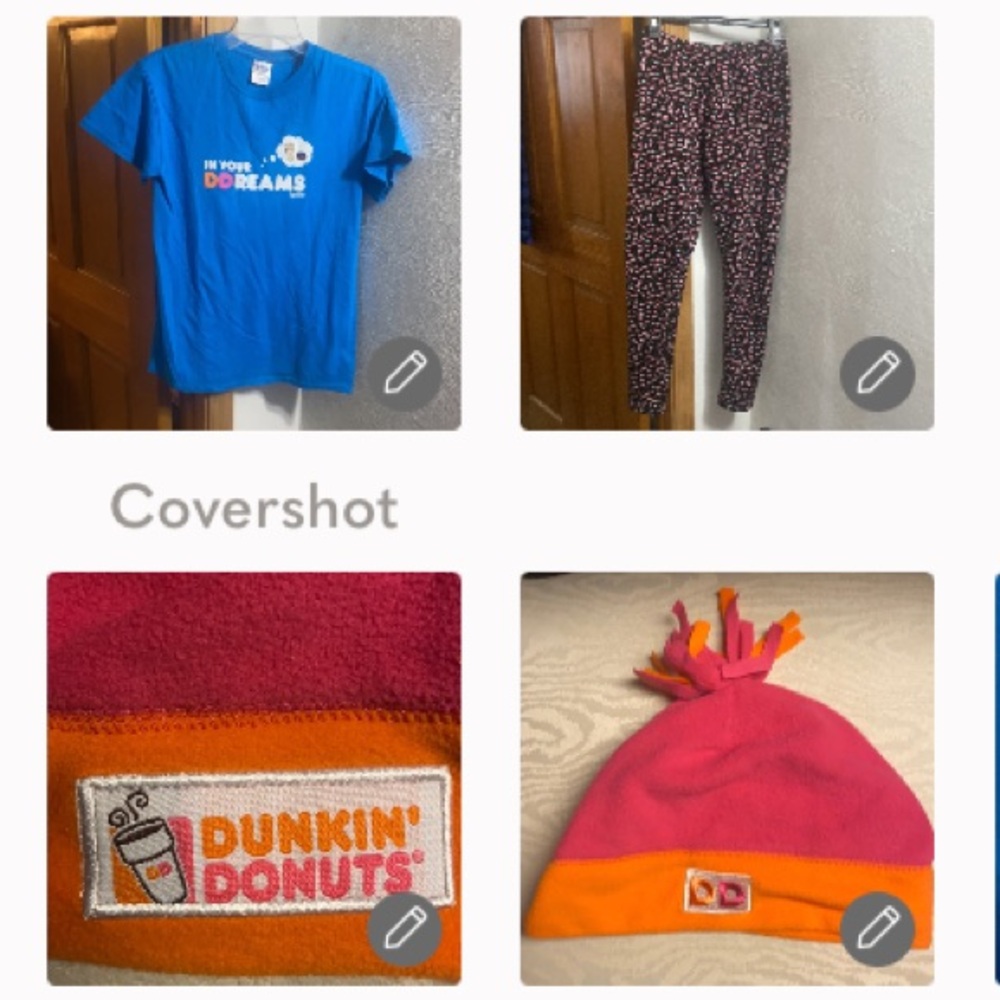 FREE w $20 purchase=Dunkin🍩dreams💭+fuzzy fleece cap💕🧡+Cozy Fleece Leggings